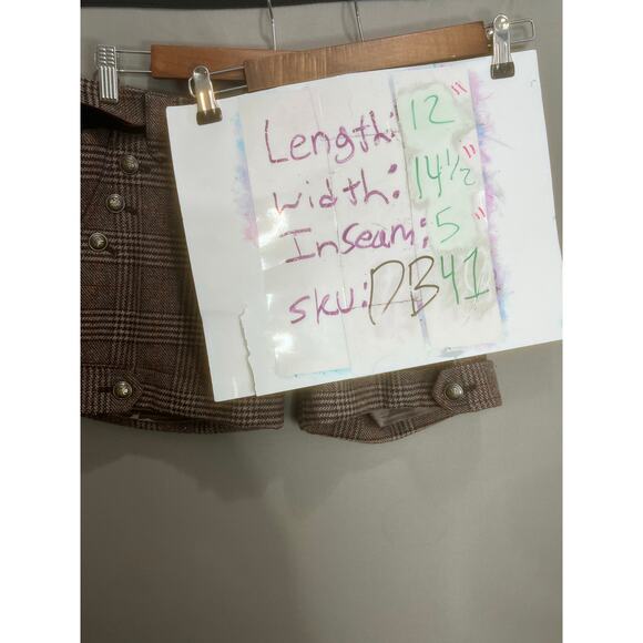 Lest Rose Shorts  Academia Grunge 70s Sz 2 Business Cocktail Streetwear Y2K - Picture 4 of 11